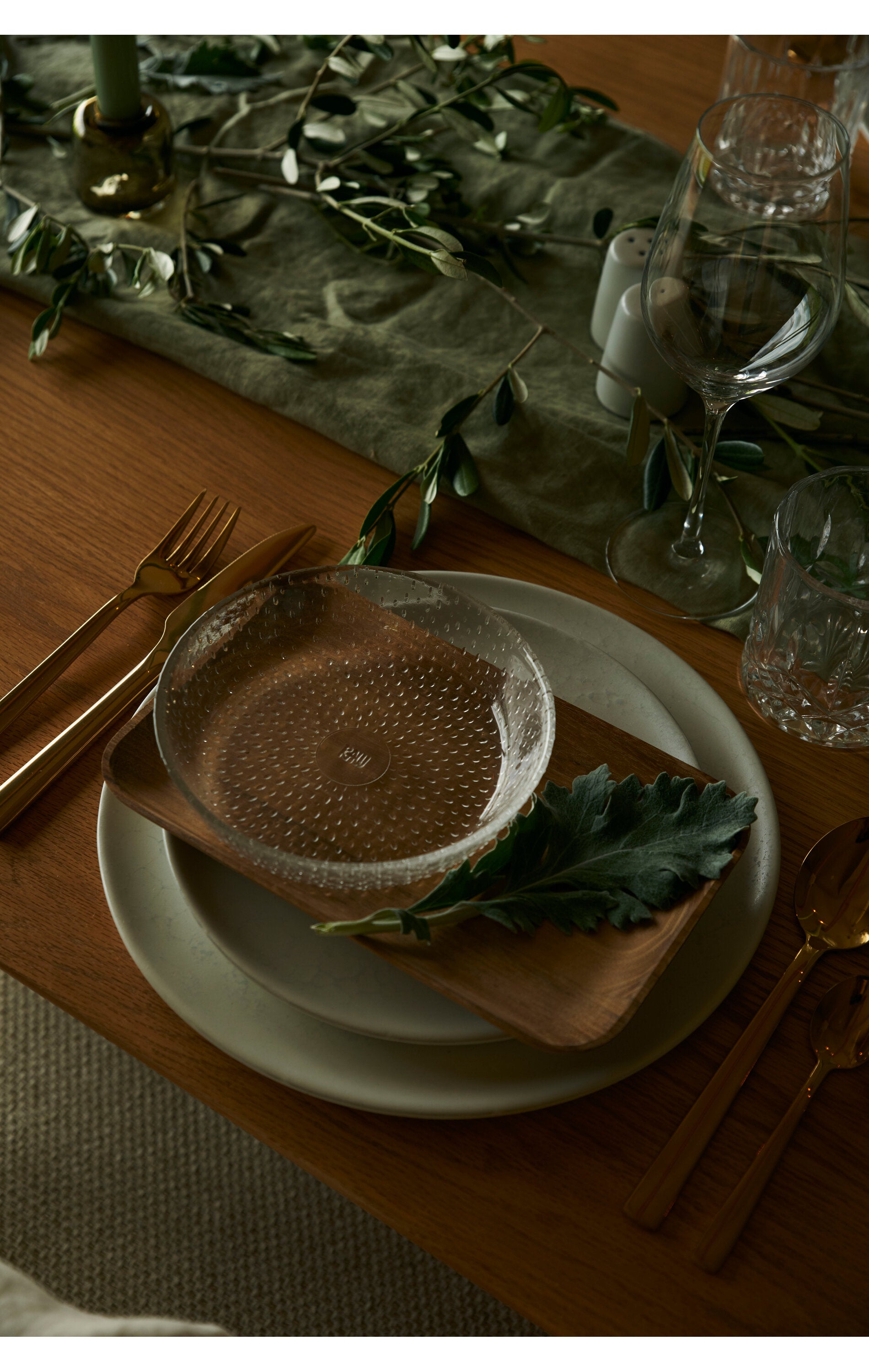 Desserttallerken, Northern green - 20 cm.